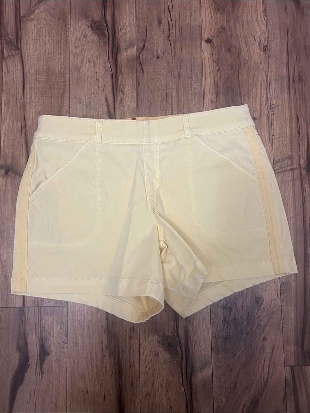 SPANX Butter Yellow High-Waist Casual Shorts